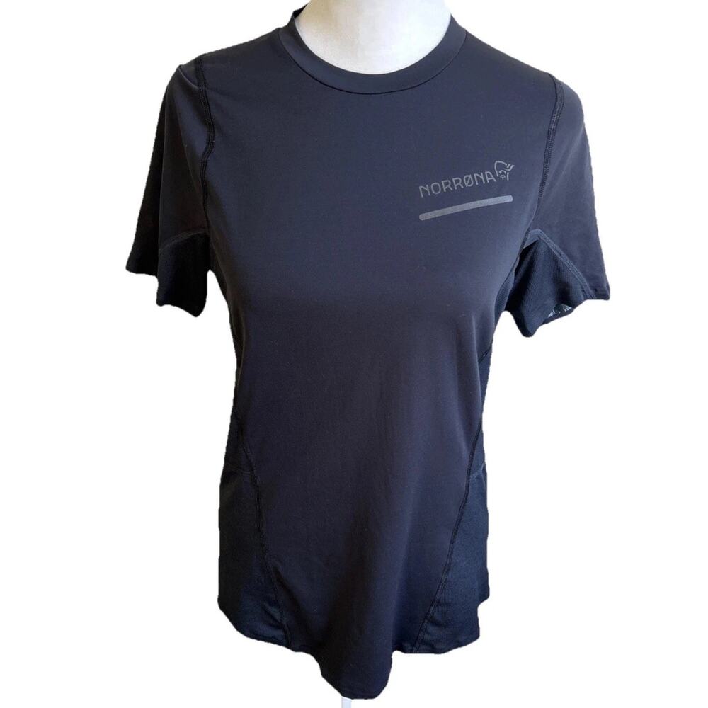 Norrona Senja Equaliser Shirt Womens S Trail Running Black Technical Athletic